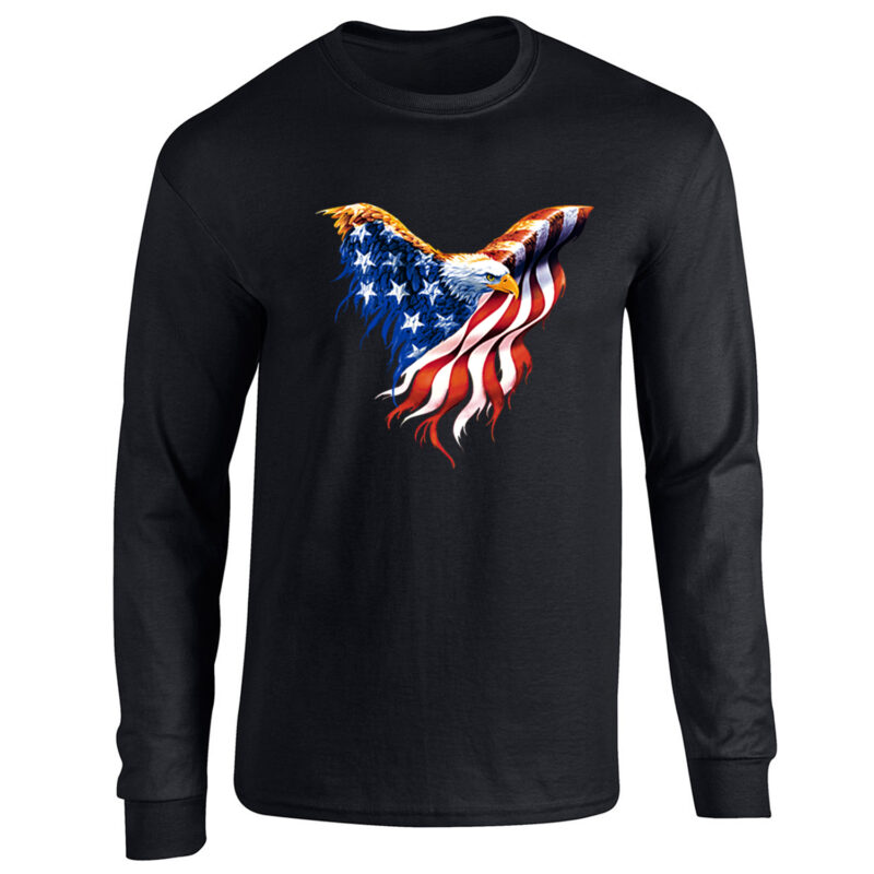 American Flag Eagle Long Sleeve Tee - Image 2