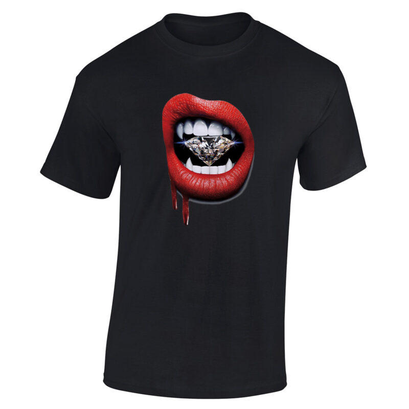 Lips Diamond Vampire Men's T-Shirt - Image 2