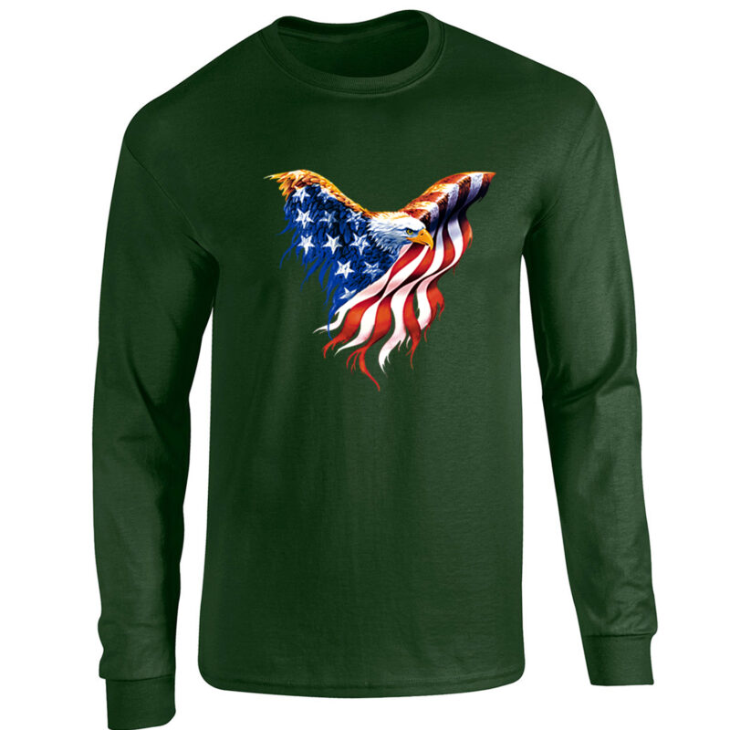 American Flag Eagle Long Sleeve Tee - Image 4