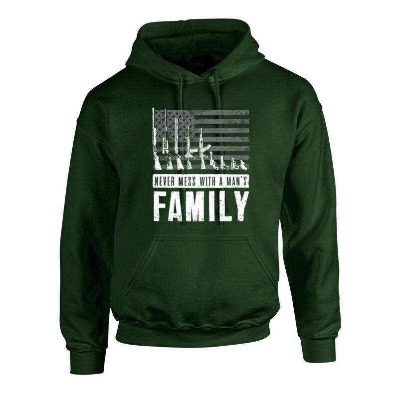 Never Mess with a Man's Family Unisex Hoodie