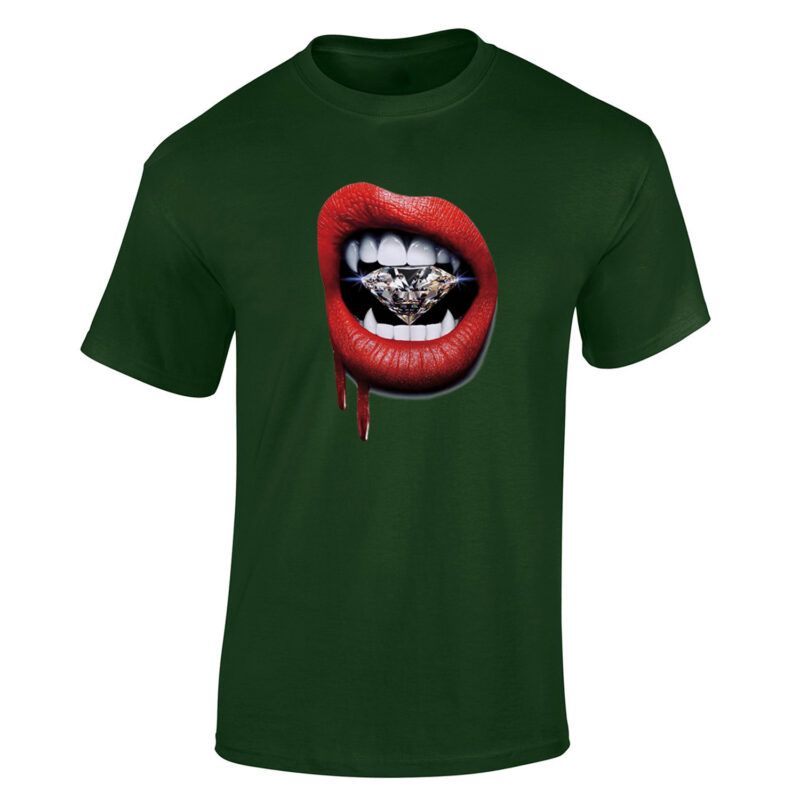 Lips Diamond Vampire Men's T-Shirt - Image 4