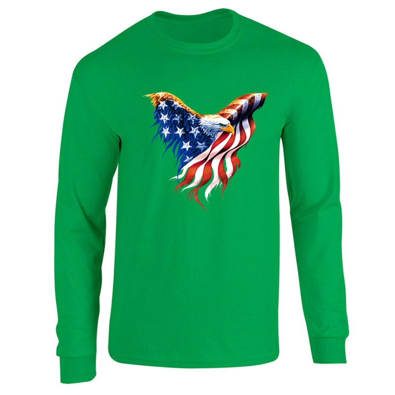 American Flag Eagle Long Sleeve Tee - Image 5