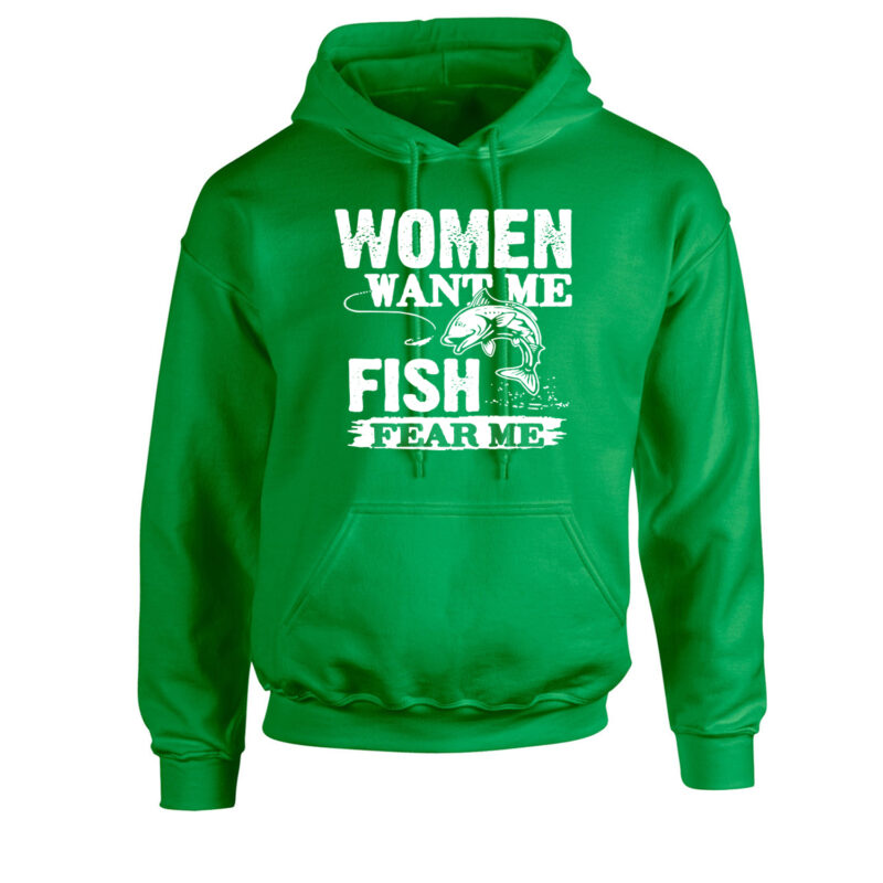 Women Want Me Fish Fear Me Unisex Hoodie - Image 5