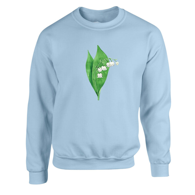 Lily of the Valley Flower Unisex Crew Neck Sweatshirt