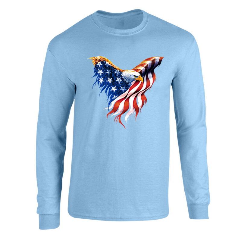 American Flag Eagle Long Sleeve Tee - Image 6