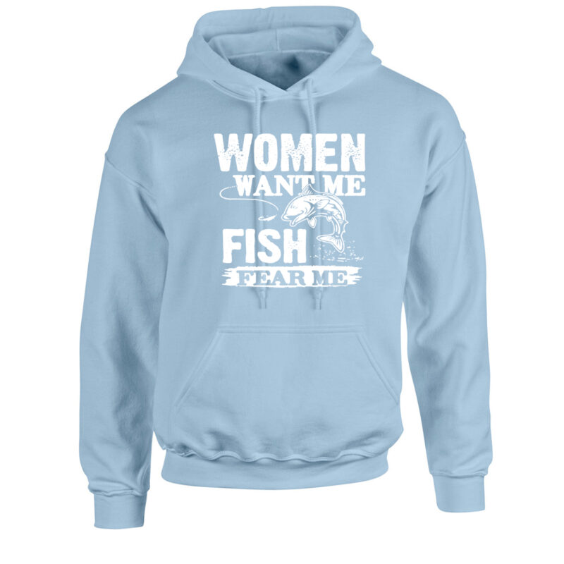 Women Want Me Fish Fear Me Unisex Hoodie - Image 6