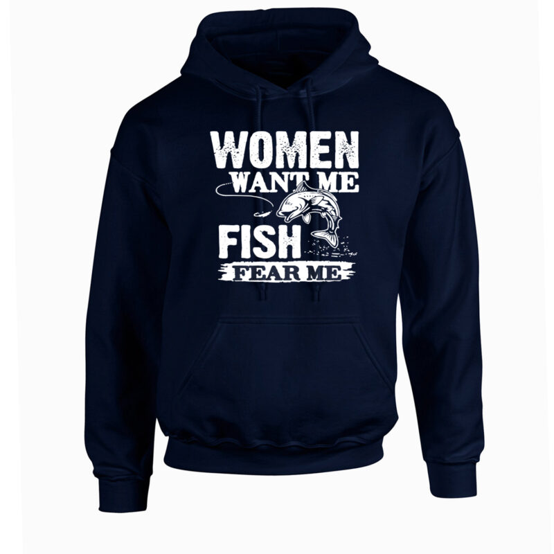 Women Want Me Fish Fear Me Unisex Hoodie