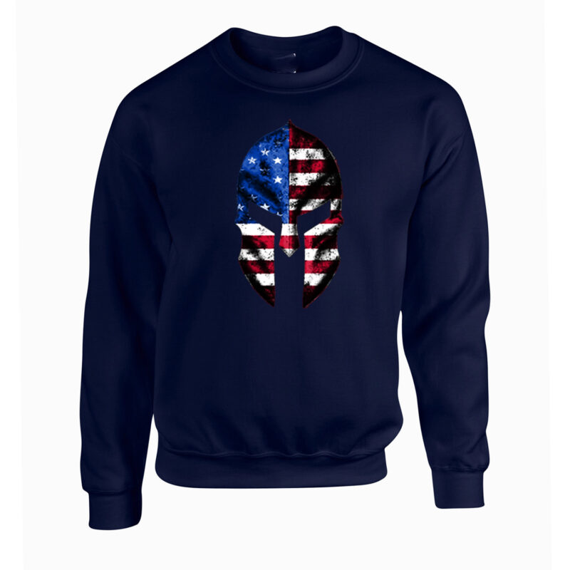 American Spartan Helmet Unisex Crew Neck Sweatshirt