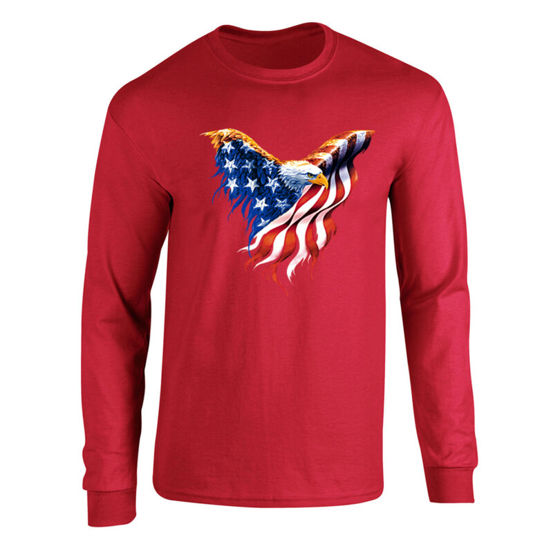 American Flag Eagle Long Sleeve Tee - Image 8