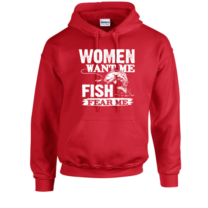 Women Want Me Fish Fear Me Unisex Hoodie - Image 8