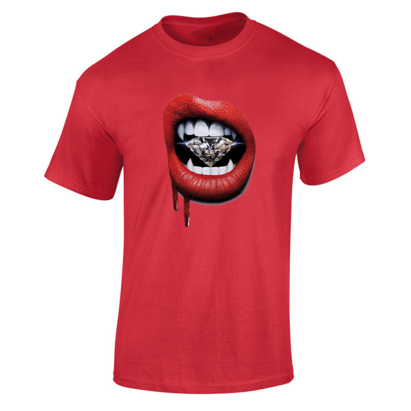 Lips Diamond Vampire Men's T-Shirt - Image 9