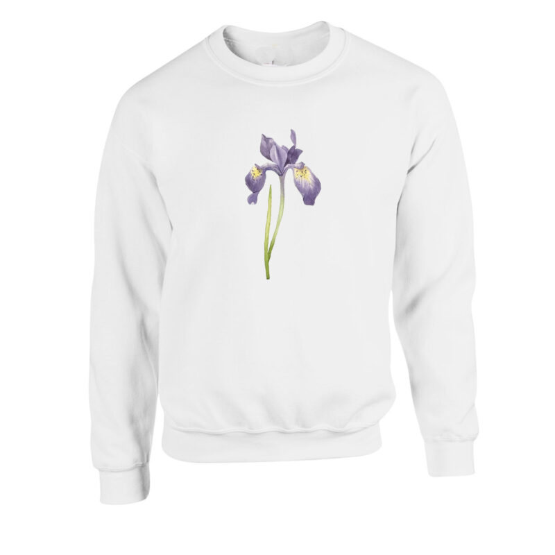 Iris Flower Unisex Crew Neck Sweatshirt