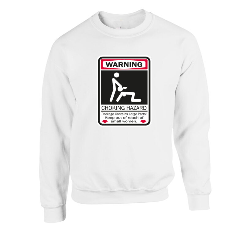 Warning: Choking Hazard Unisex Crew Neck Sweatshirt