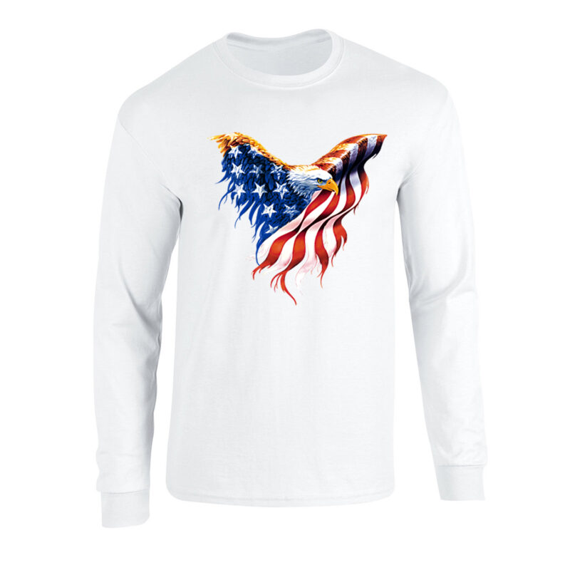 American Flag Eagle Long Sleeve Tee - Image 10