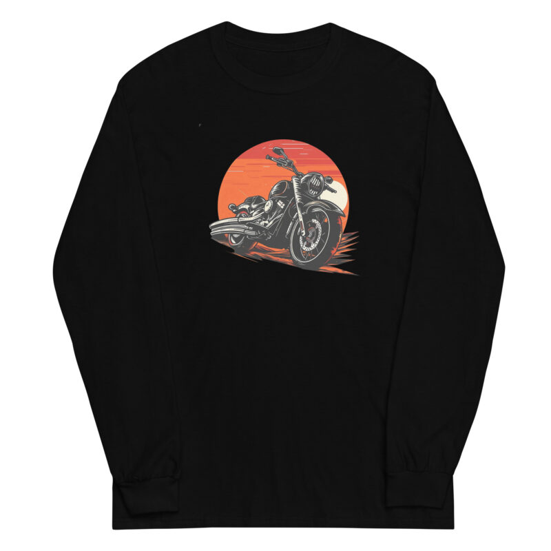 Vintage Motorcycle Long Sleeve Tee - Image 2