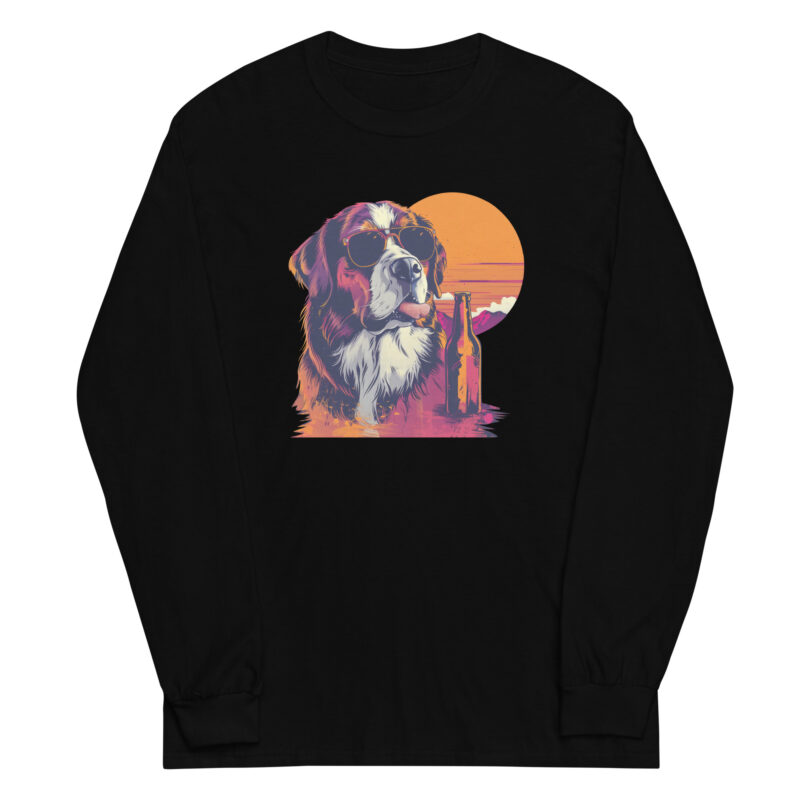 Saint Bernard Sunset Long Sleeve Tee - Image 2