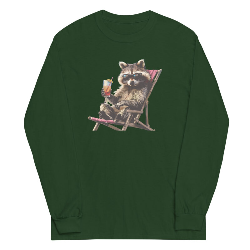 Coon on Vacation Unisex Long Sleeve Tee - Image 4