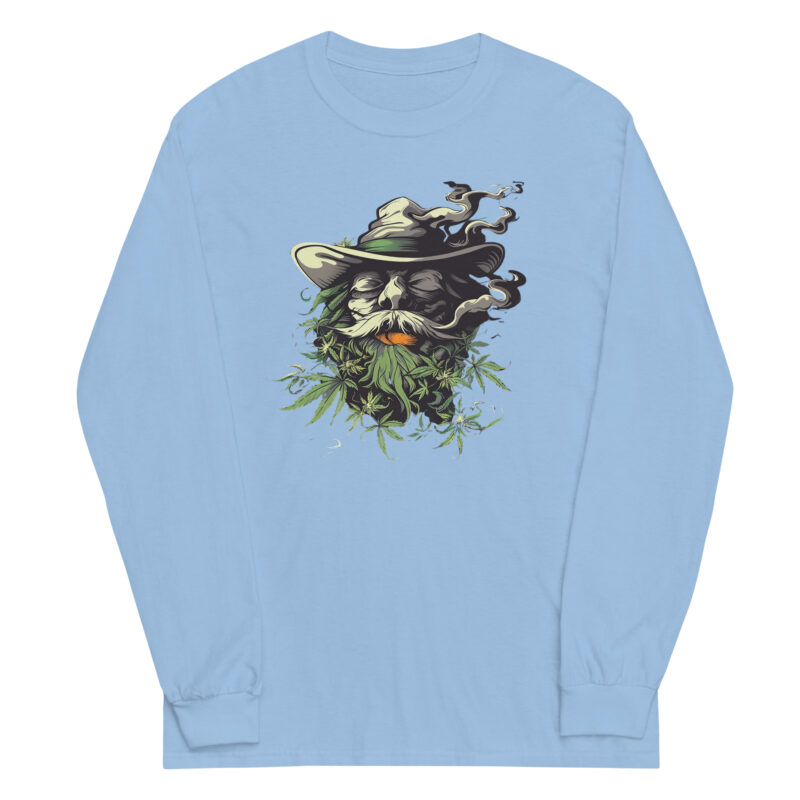 Smoking Wizard Long Sleeve Tee - Image 3