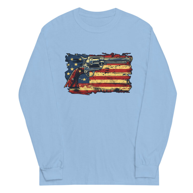 American Flag and Revolver Long Sleeve Tee - Image 10