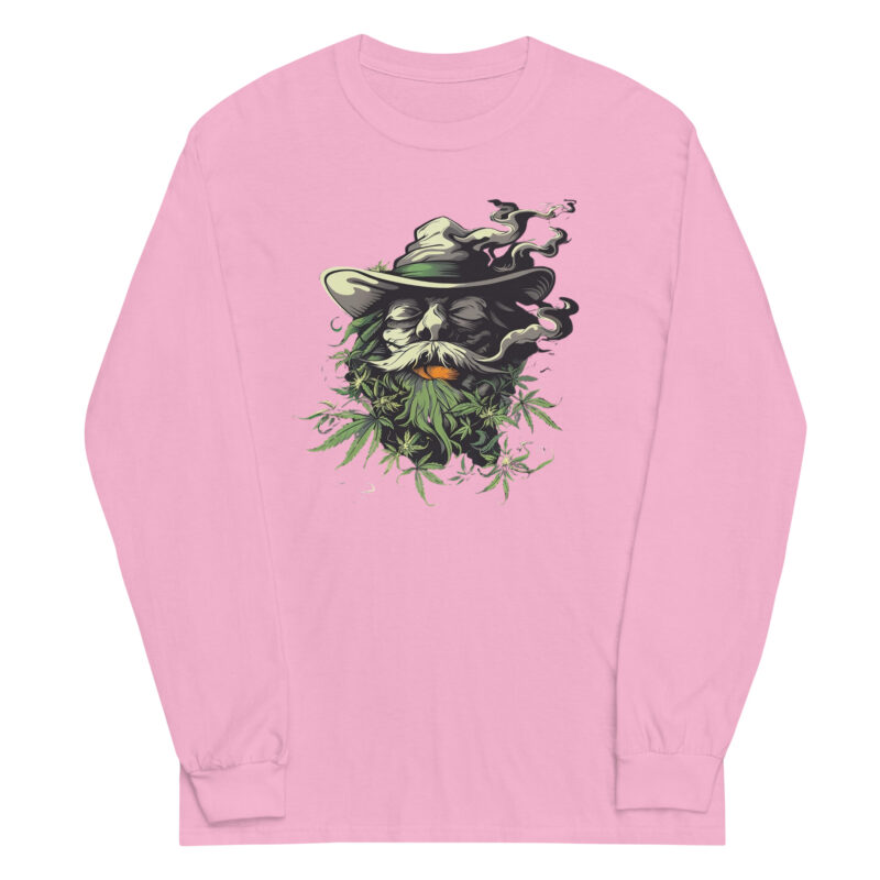 Smoking Wizard Long Sleeve Tee - Image 4