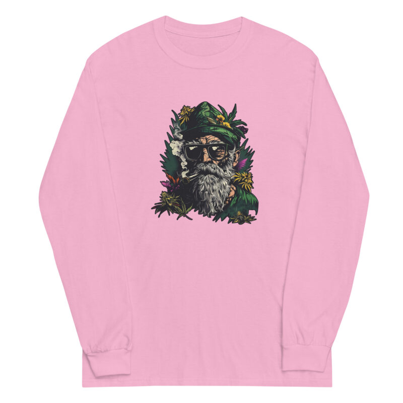 Hippie Bearded Man Men’s Long Sleeve Shirt - Image 5