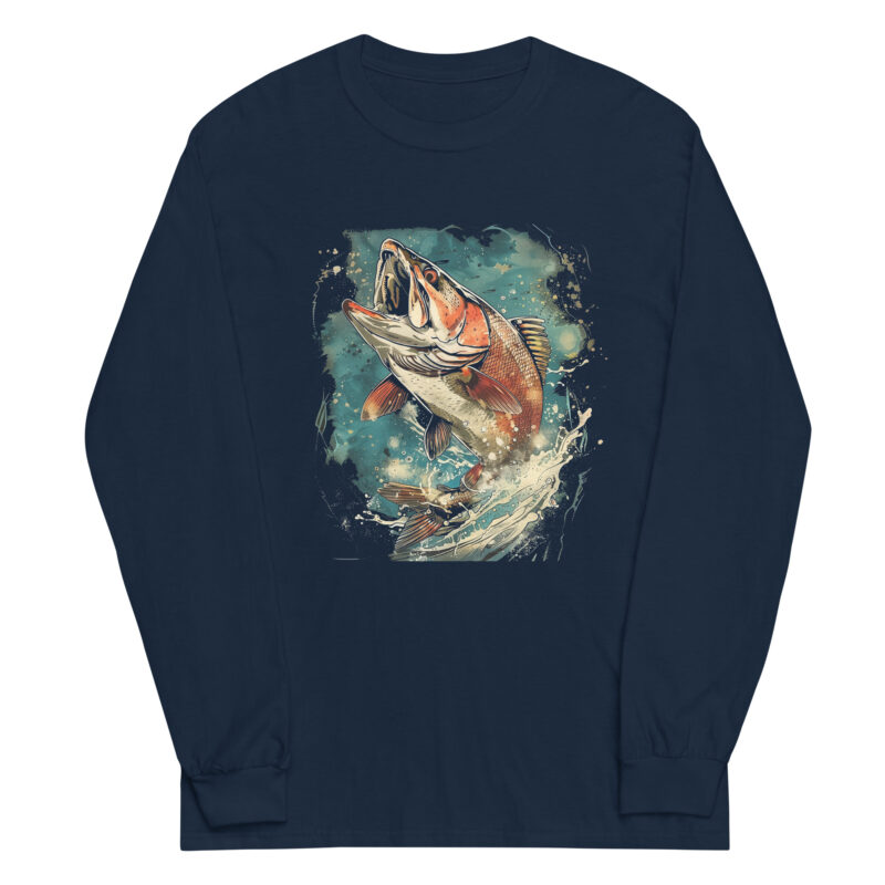 Jumping Salmon Long Sleeve Tee