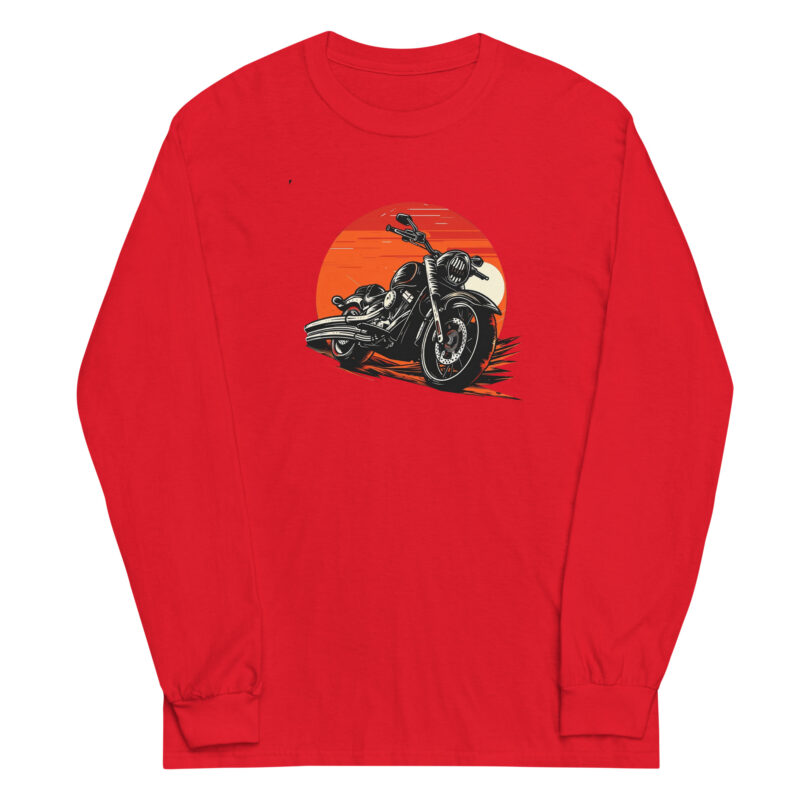 Vintage Motorcycle Long Sleeve Tee - Image 3