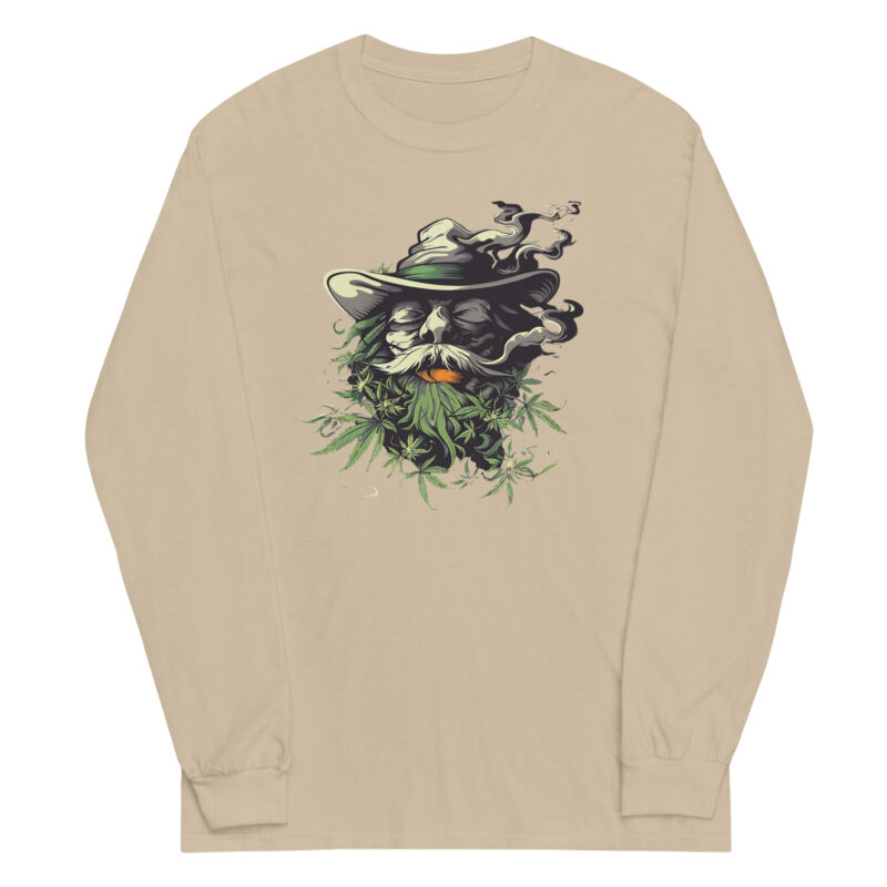 Smoking Wizard Long Sleeve Tee