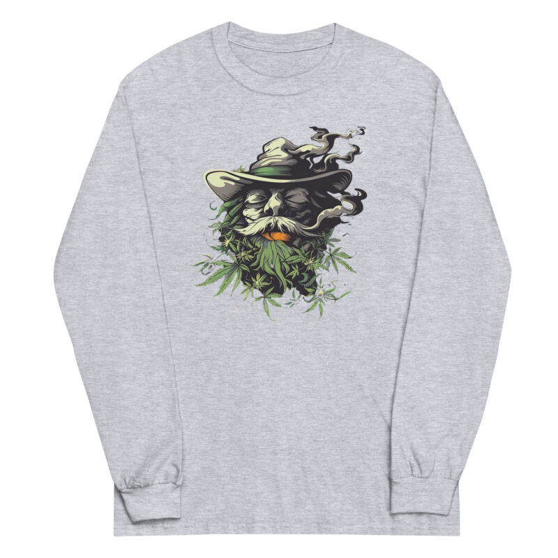 Smoking Wizard Long Sleeve Tee - Image 2