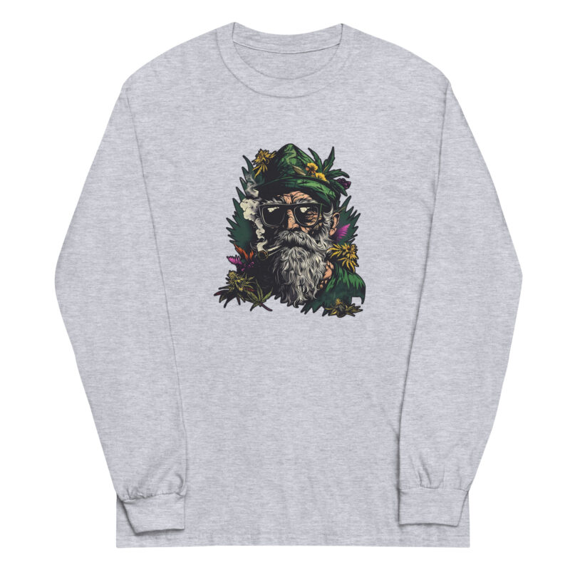 Hippie Bearded Man Men’s Long Sleeve Shirt