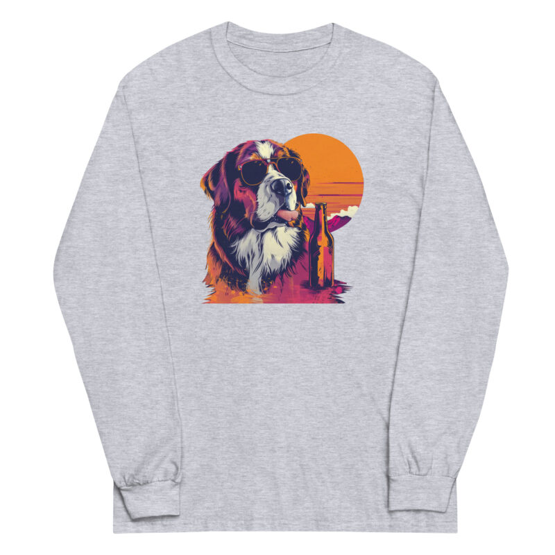 Saint Bernard Sunset Long Sleeve Tee - Image 3