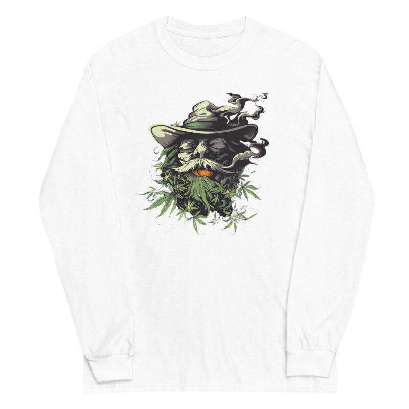 Smoking Wizard Long Sleeve Tee - Image 5