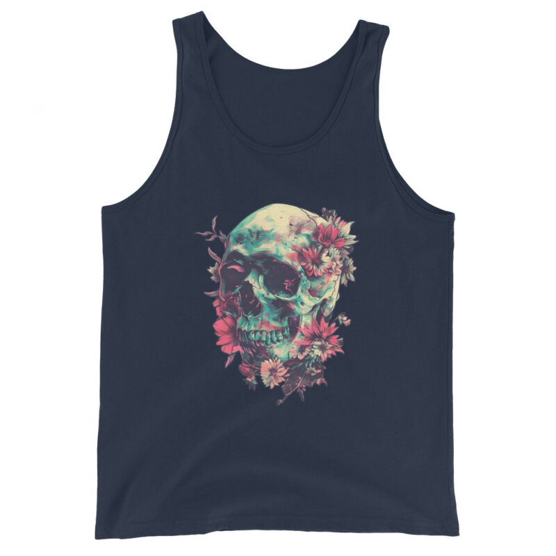 Floral Skull Men's Tank Top