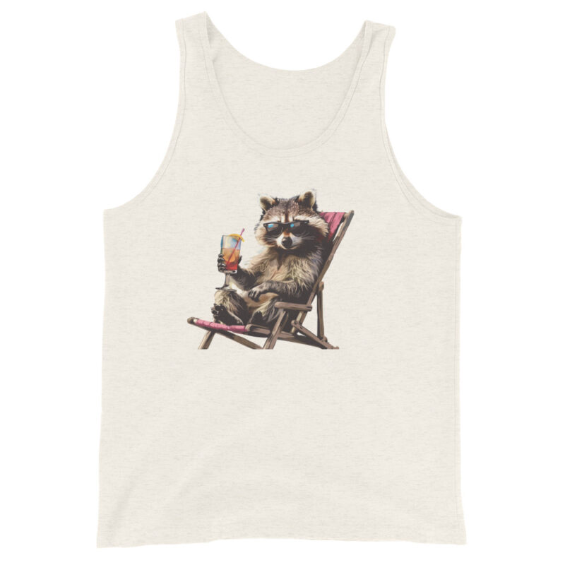 Relaxed Raccoon Men's Tank Top - Image 3