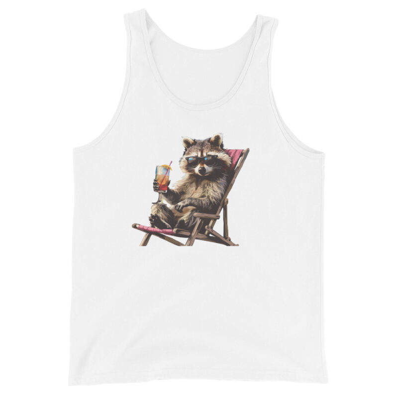 Relaxed Raccoon Men's Tank Top - Image 4