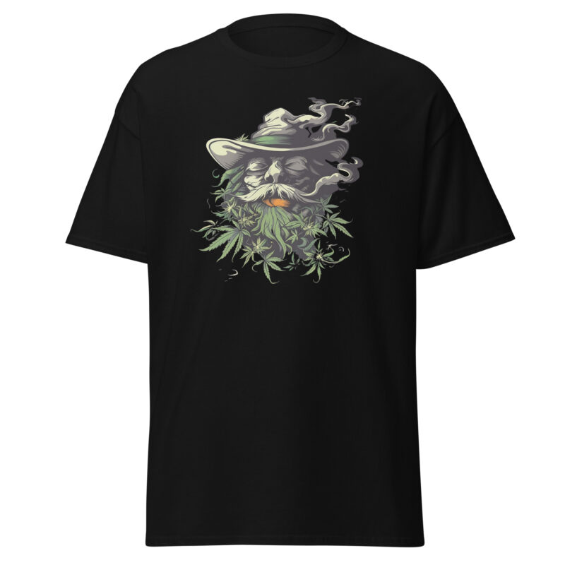 Smoking Wizard Unisex Cotton Tee - Image 2