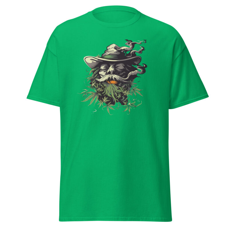 Smoking Wizard Unisex Cotton Tee - Image 3