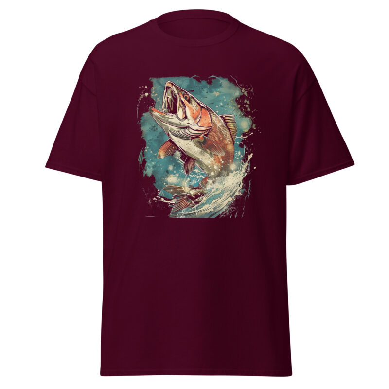 Jumping Salmon Men's T-Shirt - Image 2