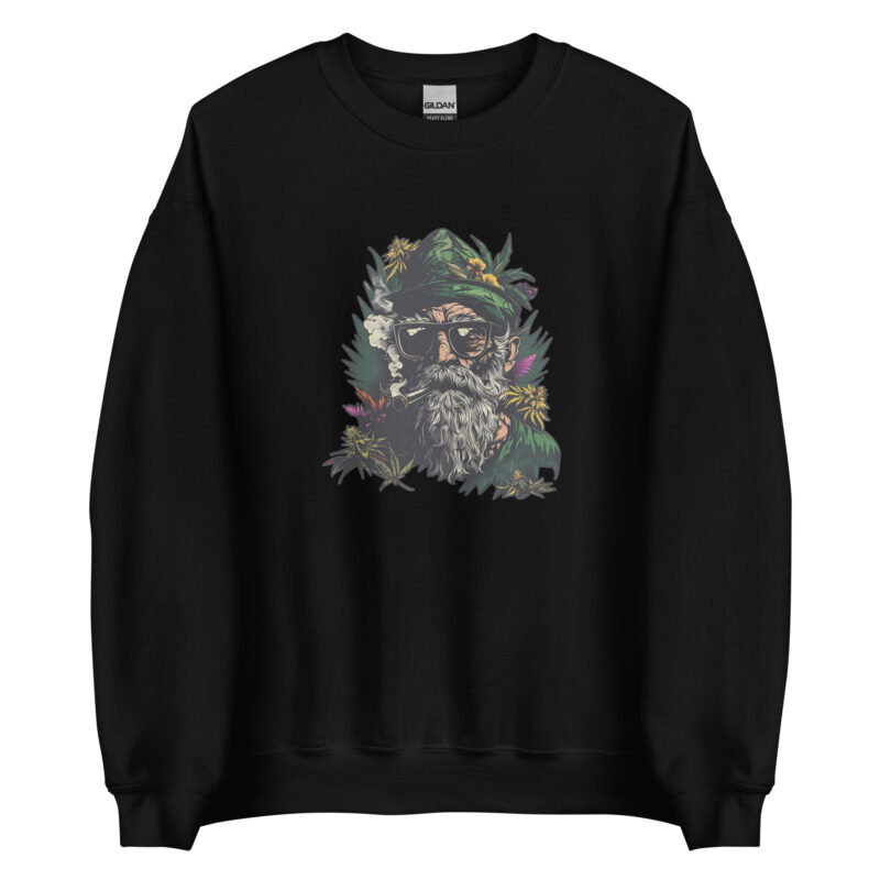 Hippie Bearded Man Unisex Sweatshirt - Image 2