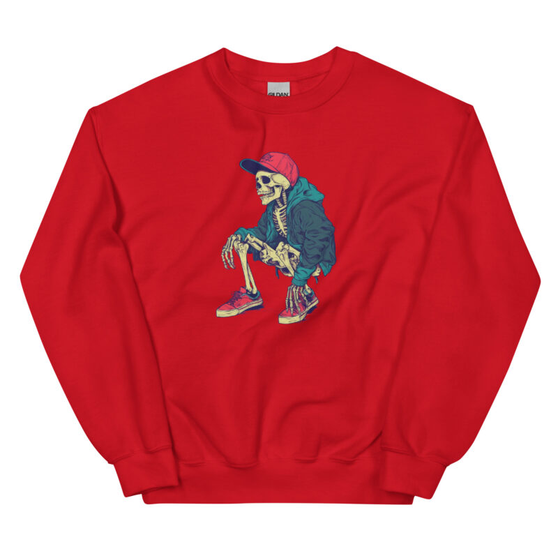 Street Style Skeleton Graphic Sweatshirt – Bold and Warm - Image 3