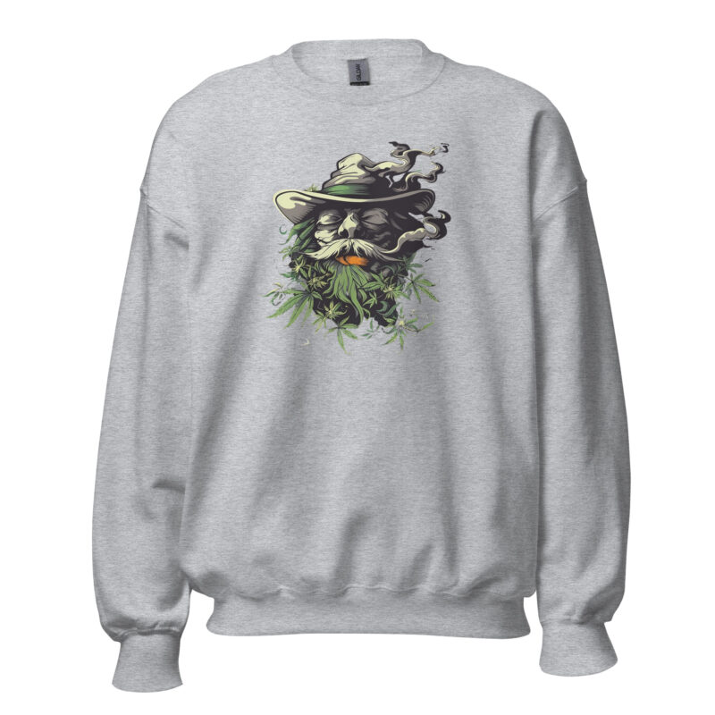 Smoking Wizard Unisex Sweatshirt - Image 4