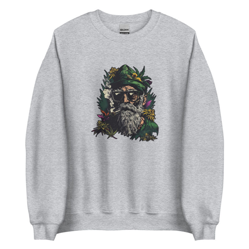 Hippie Bearded Man Unisex Sweatshirt - Image 3