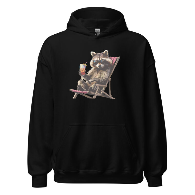 Coon on Vacation Unisex Hoodie - Image 2