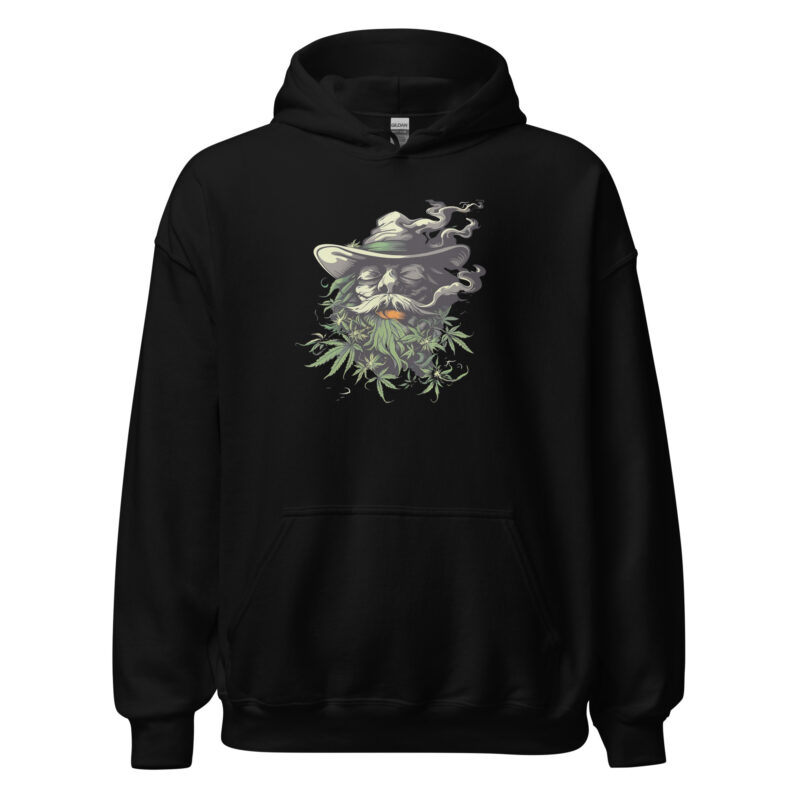 Smoking Wizard Unisex Hoodie - Image 2