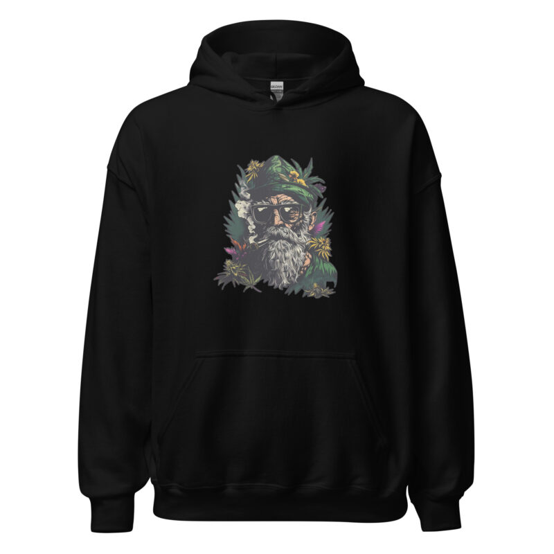 Hippie Bearded Man Unisex Hoodie - Image 2