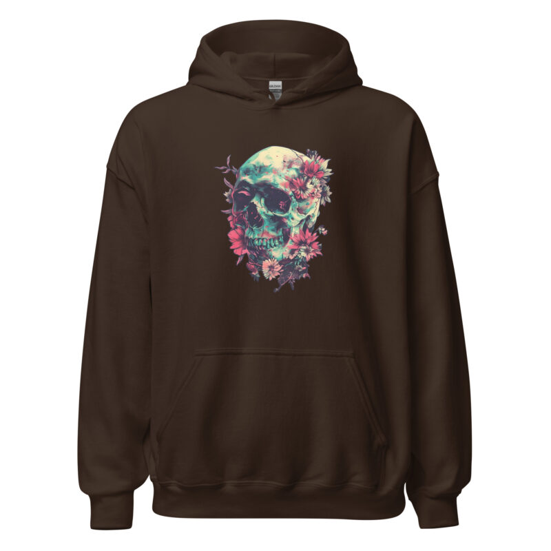 Floral Skull Unisex Hoodie