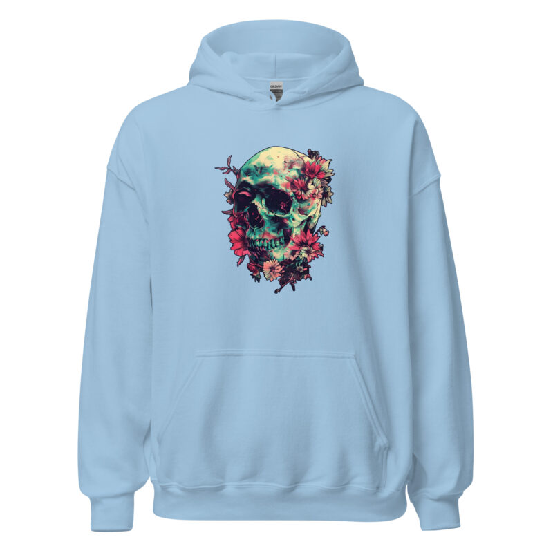 Floral Skull Unisex Hoodie - Image 6