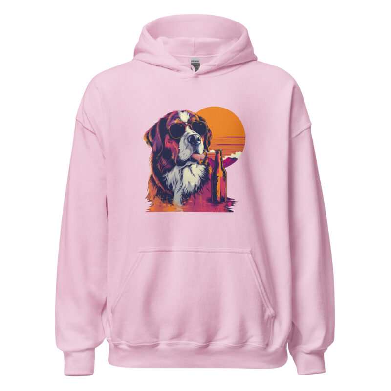 Saint Bernard Sunset Unisex Hoodie