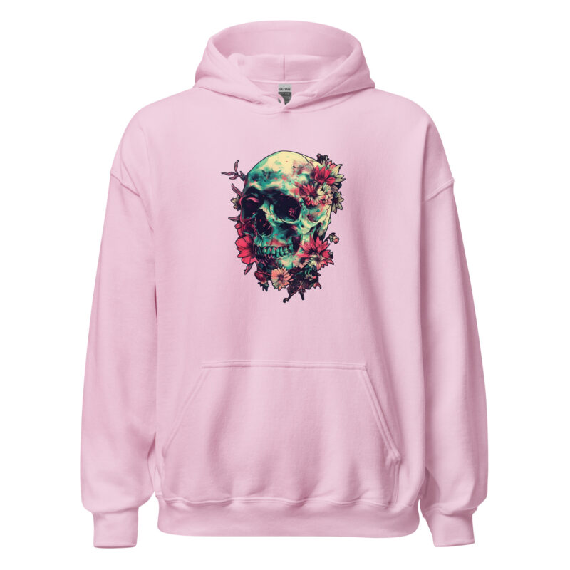 Floral Skull Unisex Hoodie - Image 7