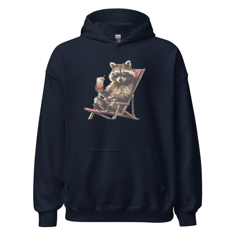 Coon on Vacation Unisex Hoodie - Image 3